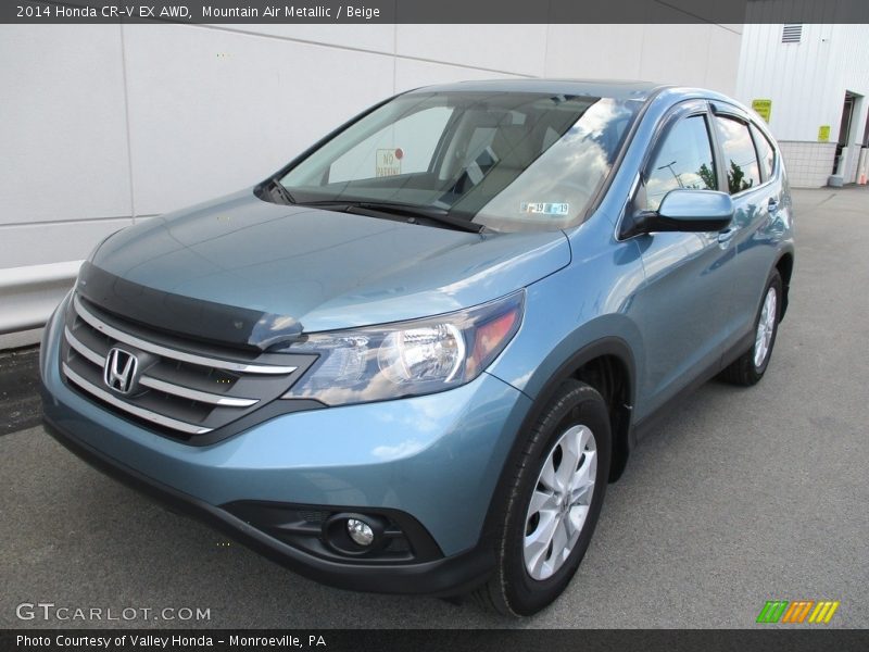 Mountain Air Metallic / Beige 2014 Honda CR-V EX AWD