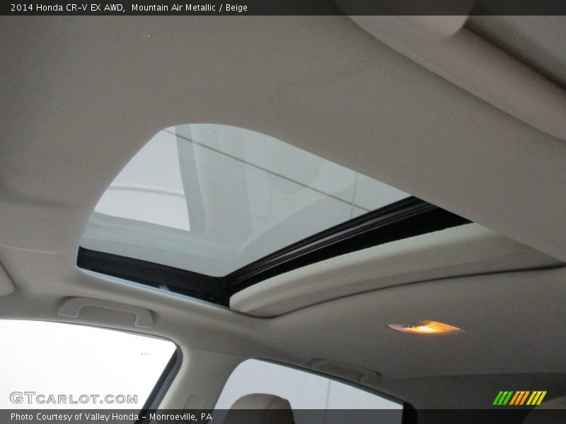 Mountain Air Metallic / Beige 2014 Honda CR-V EX AWD