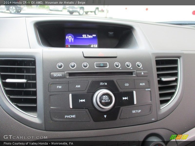 Mountain Air Metallic / Beige 2014 Honda CR-V EX AWD
