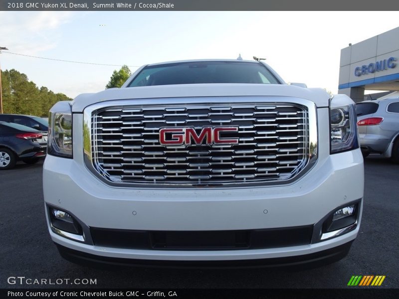 Summit White / Cocoa/Shale 2018 GMC Yukon XL Denali