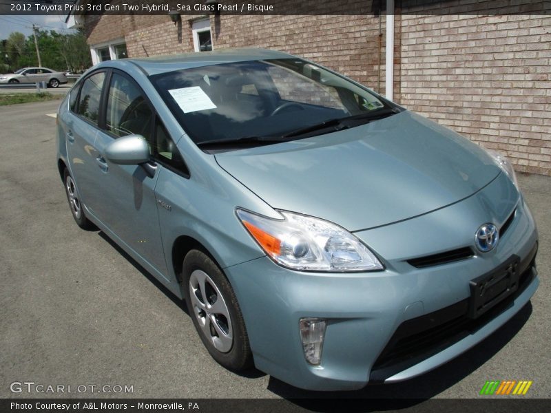 Sea Glass Pearl / Bisque 2012 Toyota Prius 3rd Gen Two Hybrid