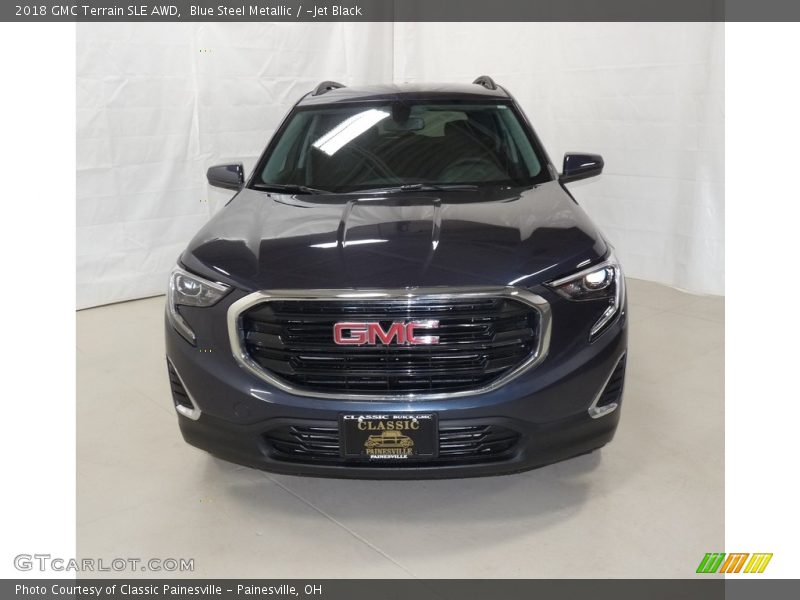 Blue Steel Metallic / ­Jet Black 2018 GMC Terrain SLE AWD