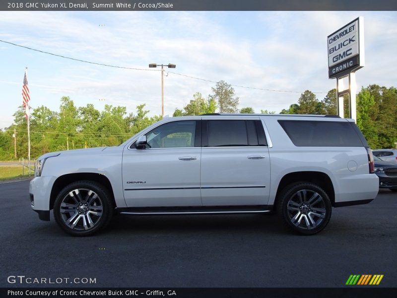 Summit White / Cocoa/Shale 2018 GMC Yukon XL Denali