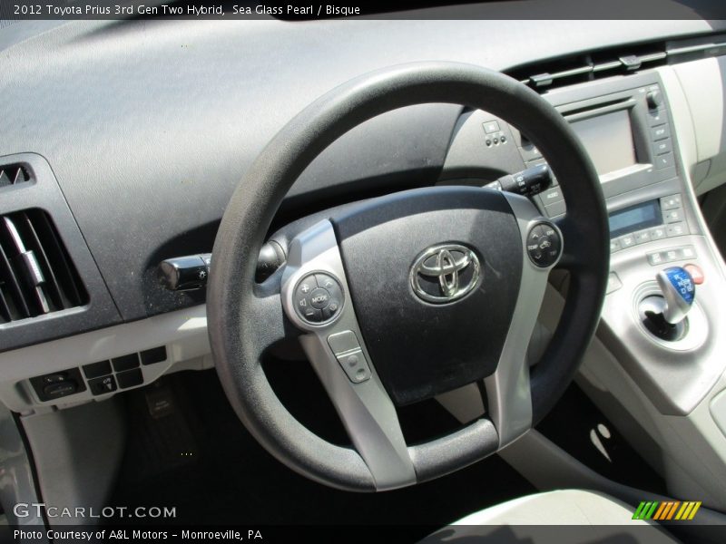 Sea Glass Pearl / Bisque 2012 Toyota Prius 3rd Gen Two Hybrid
