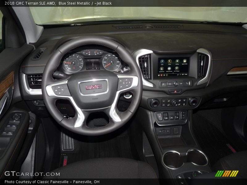 Blue Steel Metallic / ­Jet Black 2018 GMC Terrain SLE AWD