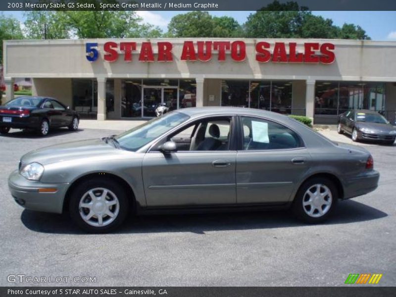 Spruce Green Metallic / Medium Graphite 2003 Mercury Sable GS Sedan