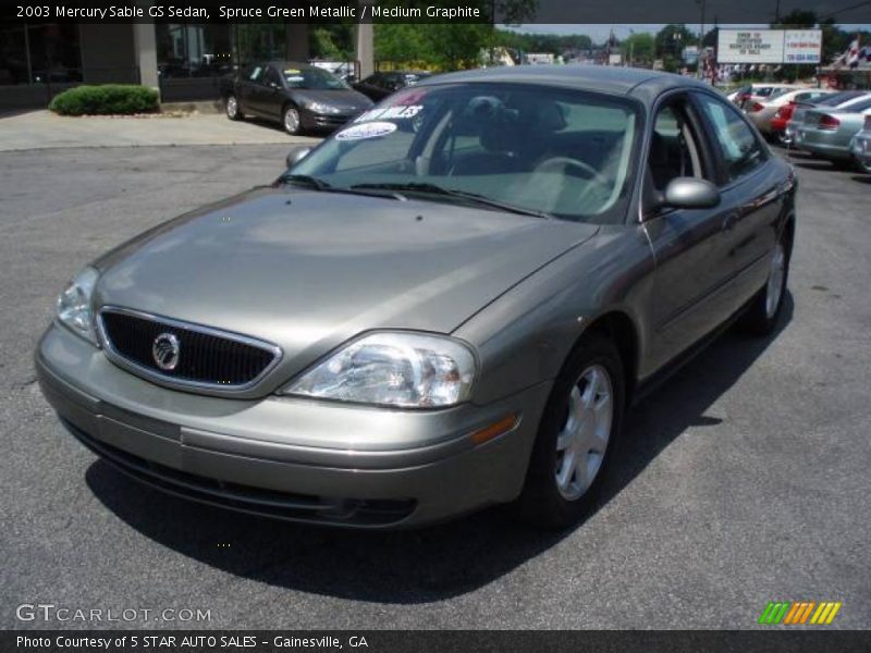 Spruce Green Metallic / Medium Graphite 2003 Mercury Sable GS Sedan