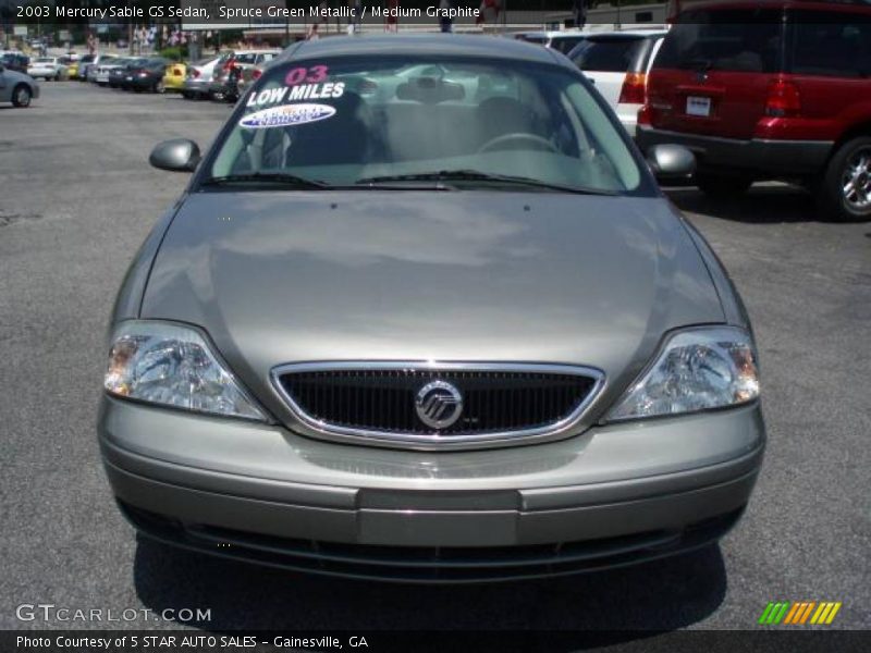 Spruce Green Metallic / Medium Graphite 2003 Mercury Sable GS Sedan