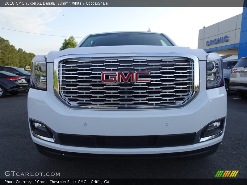 Summit White / Cocoa/Shale 2018 GMC Yukon XL Denali