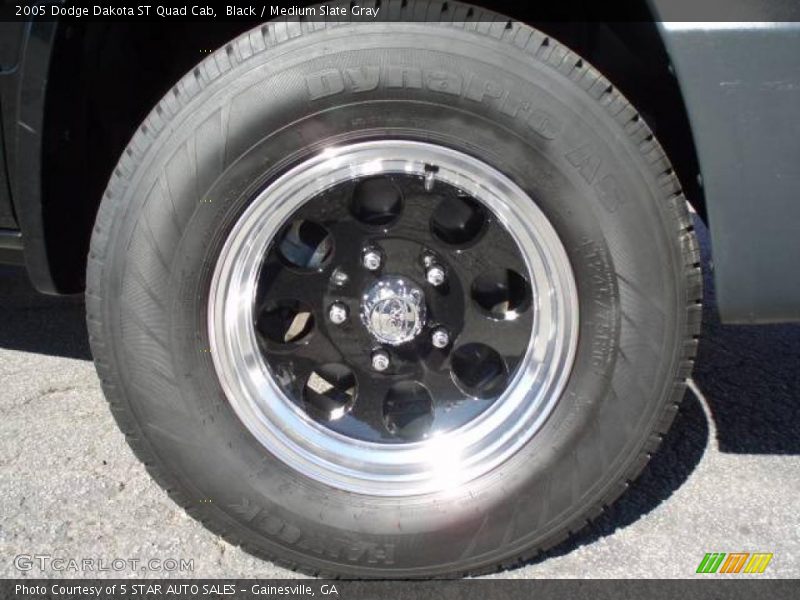 Black / Medium Slate Gray 2005 Dodge Dakota ST Quad Cab