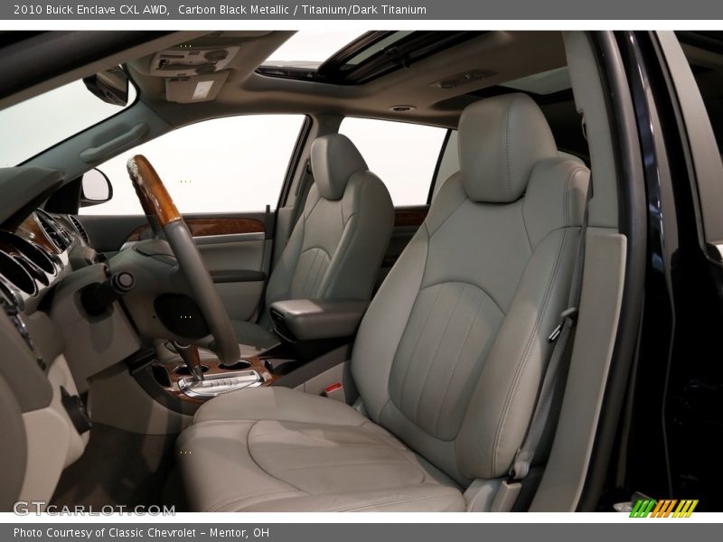 Carbon Black Metallic / Titanium/Dark Titanium 2010 Buick Enclave CXL AWD