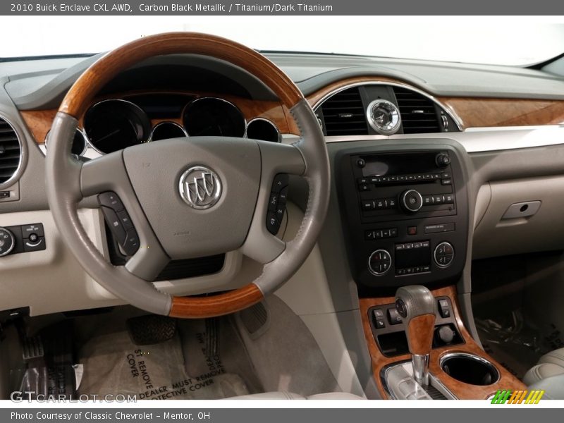 Carbon Black Metallic / Titanium/Dark Titanium 2010 Buick Enclave CXL AWD