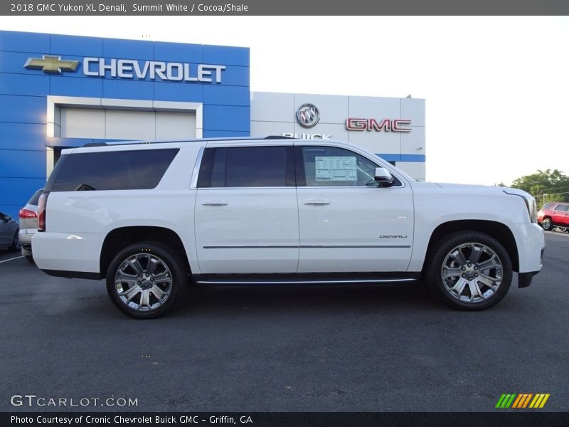 Summit White / Cocoa/Shale 2018 GMC Yukon XL Denali