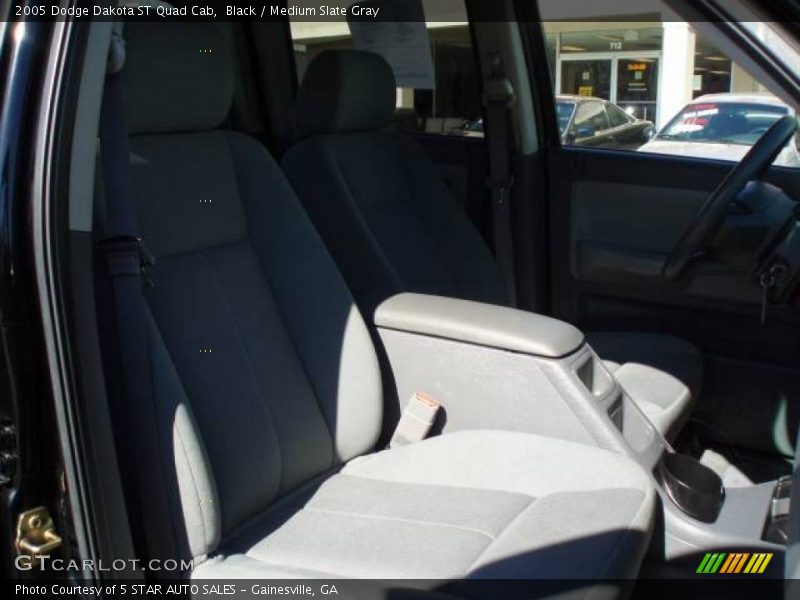 Black / Medium Slate Gray 2005 Dodge Dakota ST Quad Cab