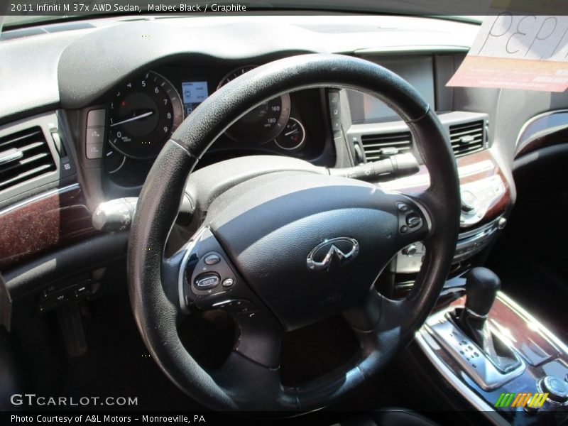 Malbec Black / Graphite 2011 Infiniti M 37x AWD Sedan