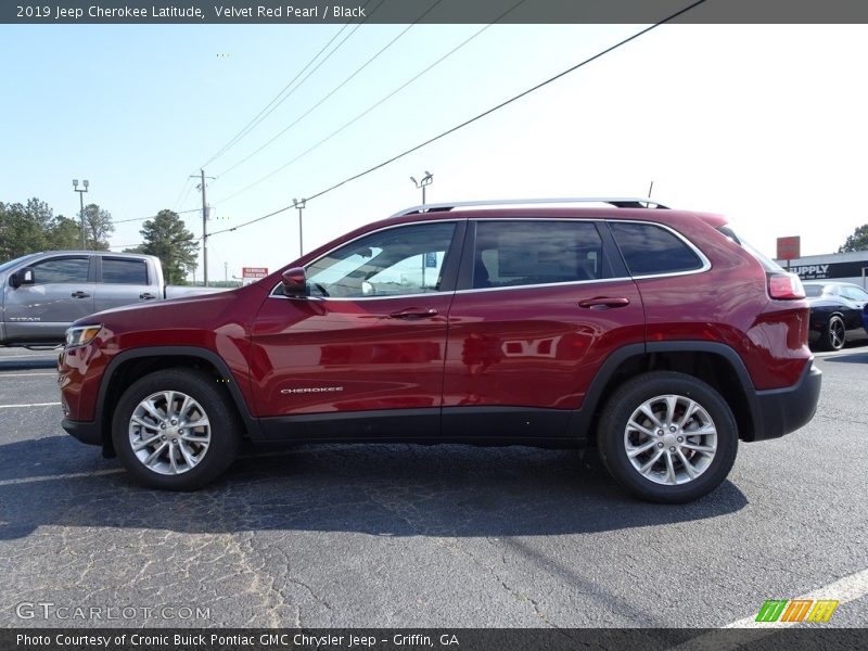 Velvet Red Pearl / Black 2019 Jeep Cherokee Latitude