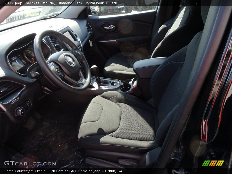 Diamond Black Crystal Pearl / Black 2019 Jeep Cherokee Latitude