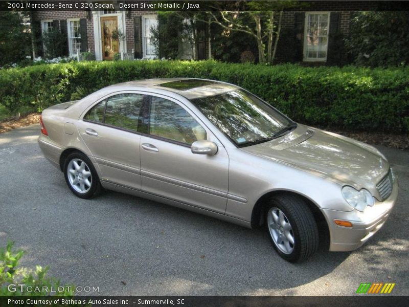 Desert Silver Metallic / Java 2001 Mercedes-Benz C 320 Sedan