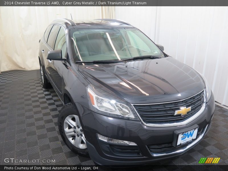 Cyber Grey Metallic / Dark Titanium/Light Titanium 2014 Chevrolet Traverse LS AWD