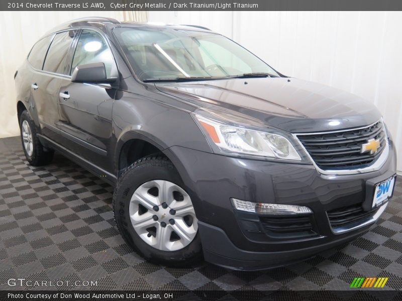 Cyber Grey Metallic / Dark Titanium/Light Titanium 2014 Chevrolet Traverse LS AWD