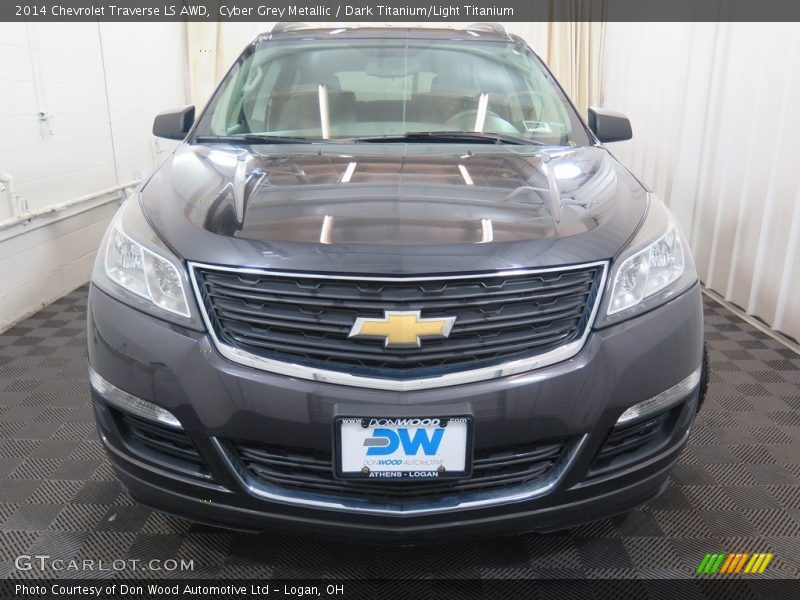 Cyber Grey Metallic / Dark Titanium/Light Titanium 2014 Chevrolet Traverse LS AWD