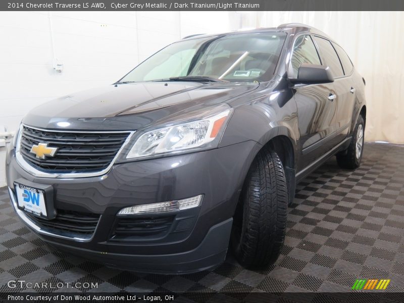 Cyber Grey Metallic / Dark Titanium/Light Titanium 2014 Chevrolet Traverse LS AWD