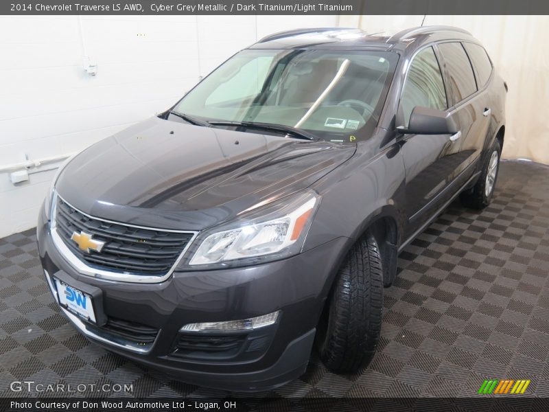 Cyber Grey Metallic / Dark Titanium/Light Titanium 2014 Chevrolet Traverse LS AWD