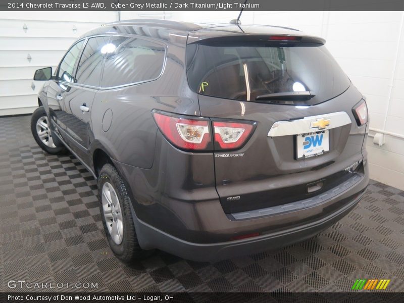 Cyber Grey Metallic / Dark Titanium/Light Titanium 2014 Chevrolet Traverse LS AWD