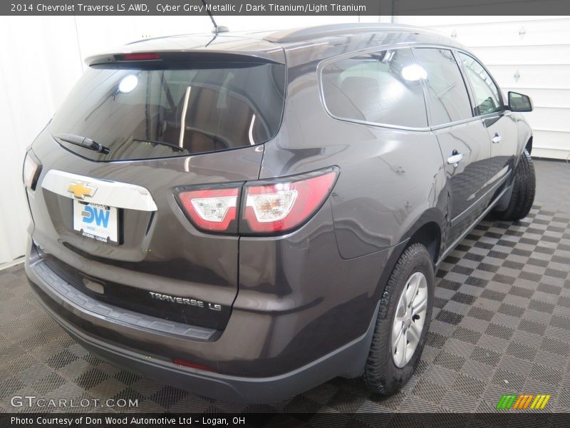 Cyber Grey Metallic / Dark Titanium/Light Titanium 2014 Chevrolet Traverse LS AWD