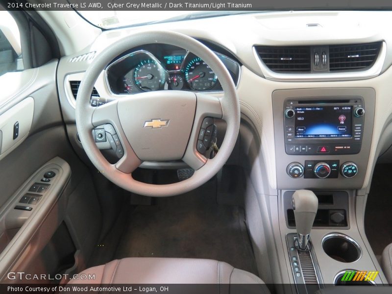 Cyber Grey Metallic / Dark Titanium/Light Titanium 2014 Chevrolet Traverse LS AWD