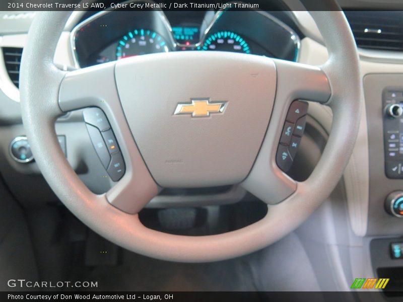 Cyber Grey Metallic / Dark Titanium/Light Titanium 2014 Chevrolet Traverse LS AWD