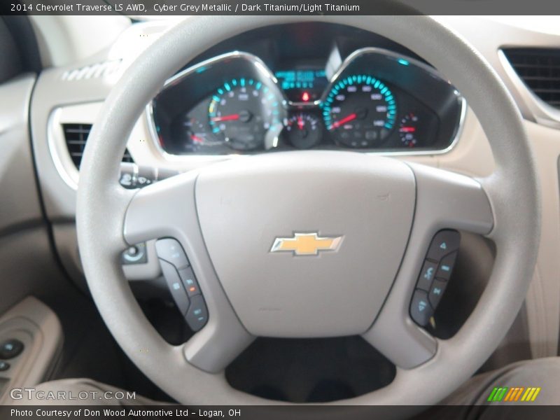 Cyber Grey Metallic / Dark Titanium/Light Titanium 2014 Chevrolet Traverse LS AWD