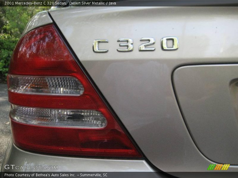 Desert Silver Metallic / Java 2001 Mercedes-Benz C 320 Sedan