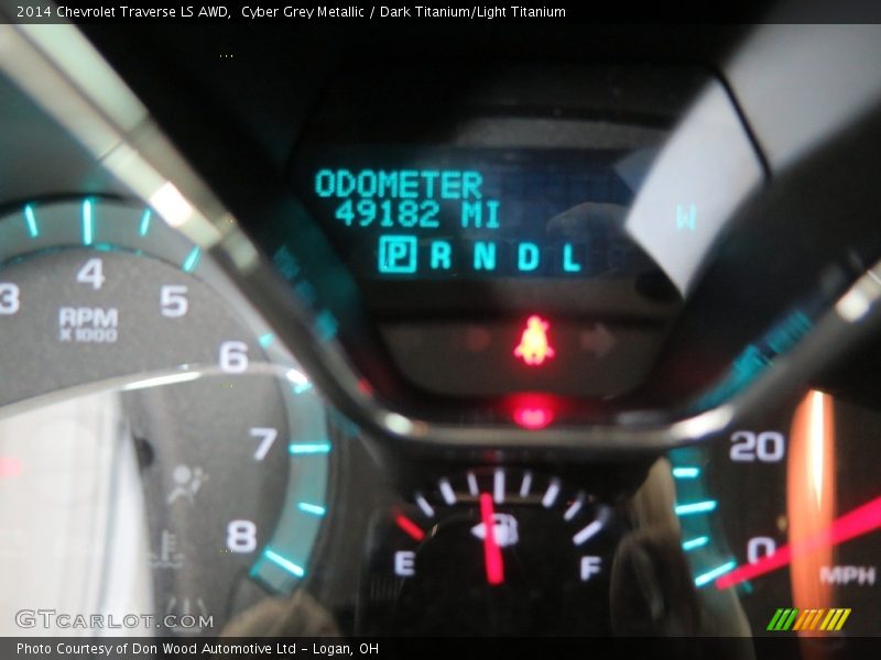 Cyber Grey Metallic / Dark Titanium/Light Titanium 2014 Chevrolet Traverse LS AWD