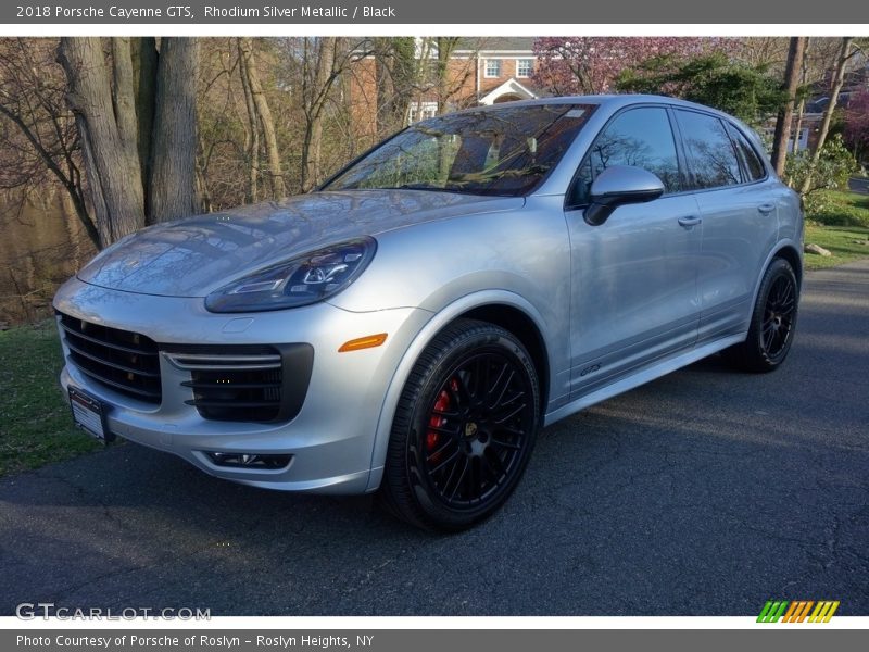 Rhodium Silver Metallic / Black 2018 Porsche Cayenne GTS
