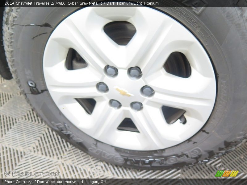 Cyber Grey Metallic / Dark Titanium/Light Titanium 2014 Chevrolet Traverse LS AWD