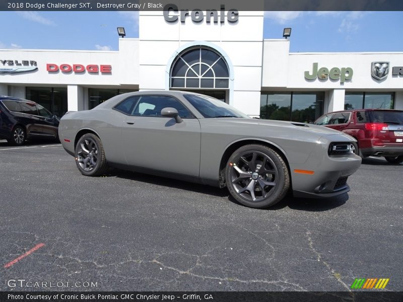 Destroyer Gray / Black 2018 Dodge Challenger SXT