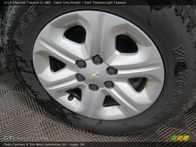 Cyber Grey Metallic / Dark Titanium/Light Titanium 2014 Chevrolet Traverse LS AWD