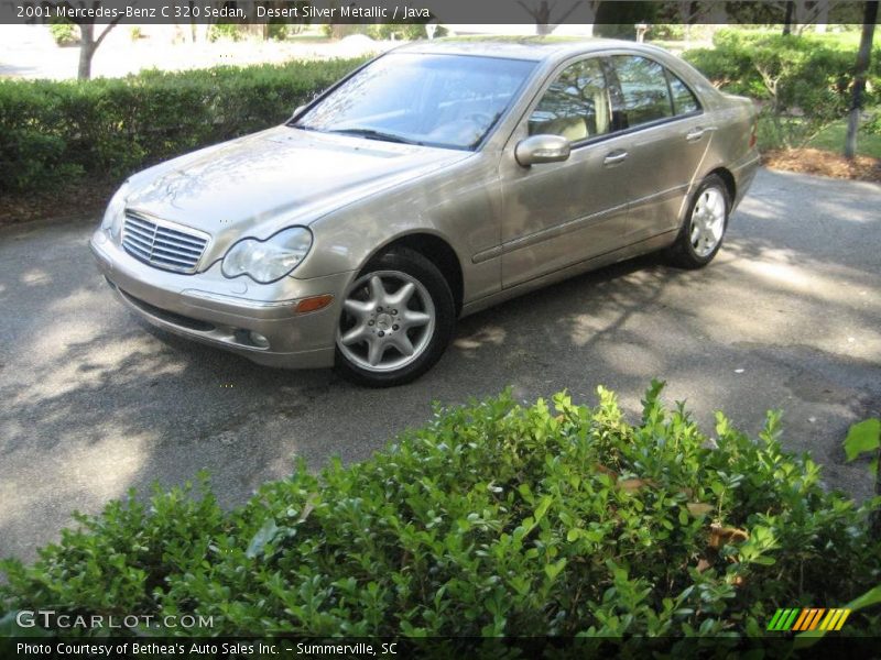 Desert Silver Metallic / Java 2001 Mercedes-Benz C 320 Sedan