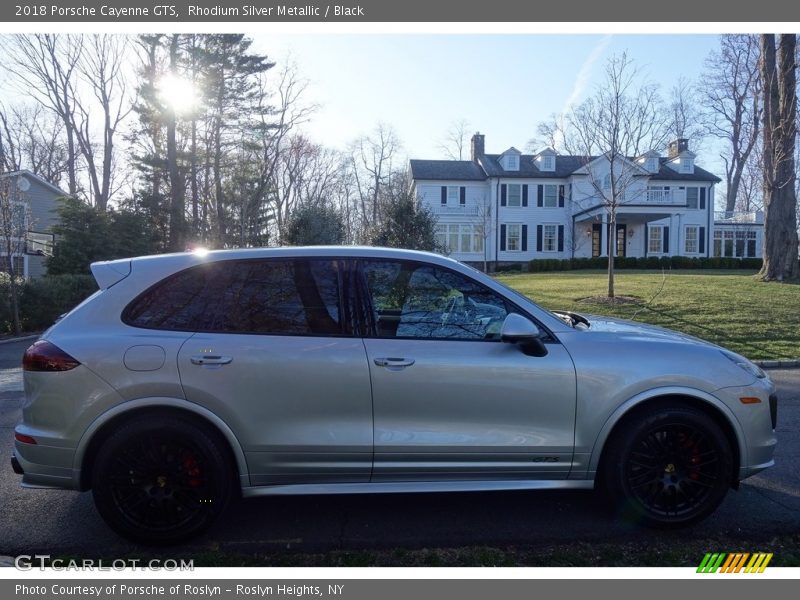 Rhodium Silver Metallic / Black 2018 Porsche Cayenne GTS