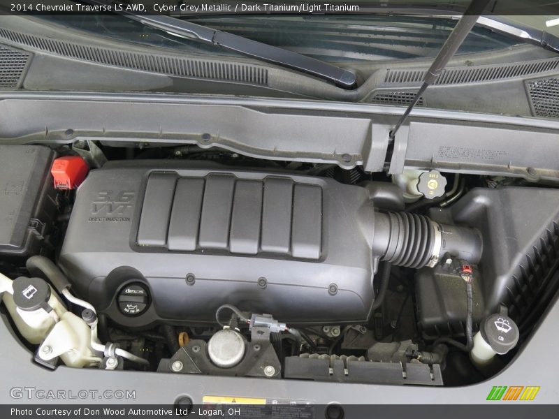 Cyber Grey Metallic / Dark Titanium/Light Titanium 2014 Chevrolet Traverse LS AWD