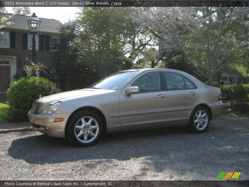 Desert Silver Metallic / Java 2001 Mercedes-Benz C 320 Sedan