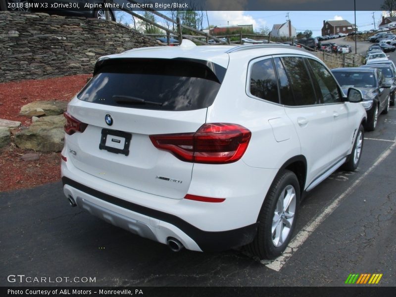 Alpine White / Canberra Beige/Black 2018 BMW X3 xDrive30i