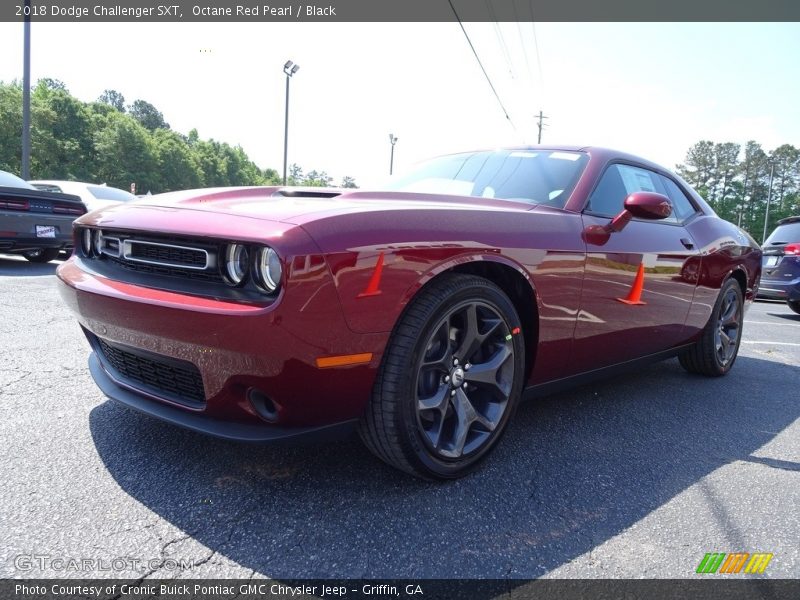 Octane Red Pearl / Black 2018 Dodge Challenger SXT