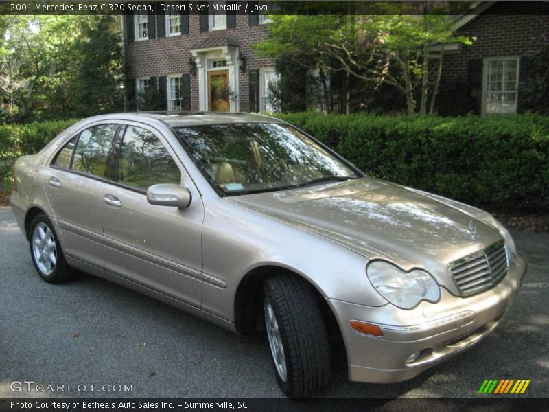 Desert Silver Metallic / Java 2001 Mercedes-Benz C 320 Sedan