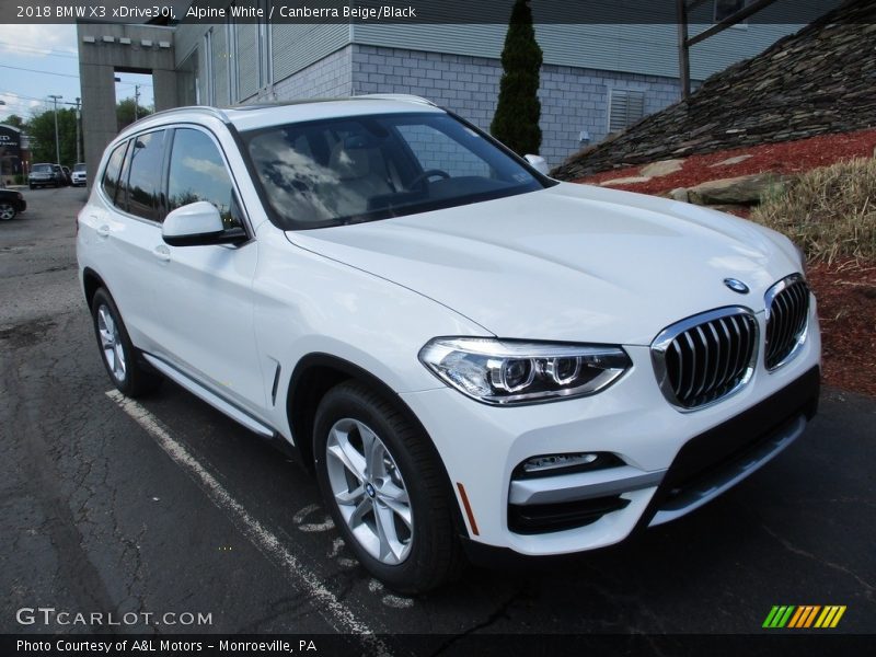 Alpine White / Canberra Beige/Black 2018 BMW X3 xDrive30i