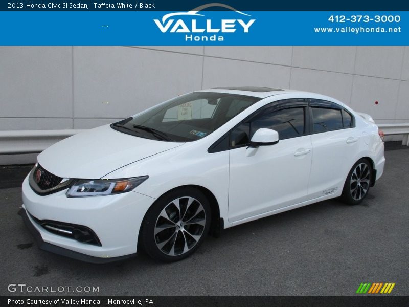 Taffeta White / Black 2013 Honda Civic Si Sedan