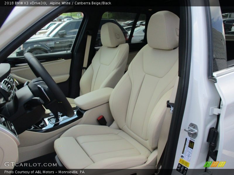 Alpine White / Canberra Beige/Black 2018 BMW X3 xDrive30i