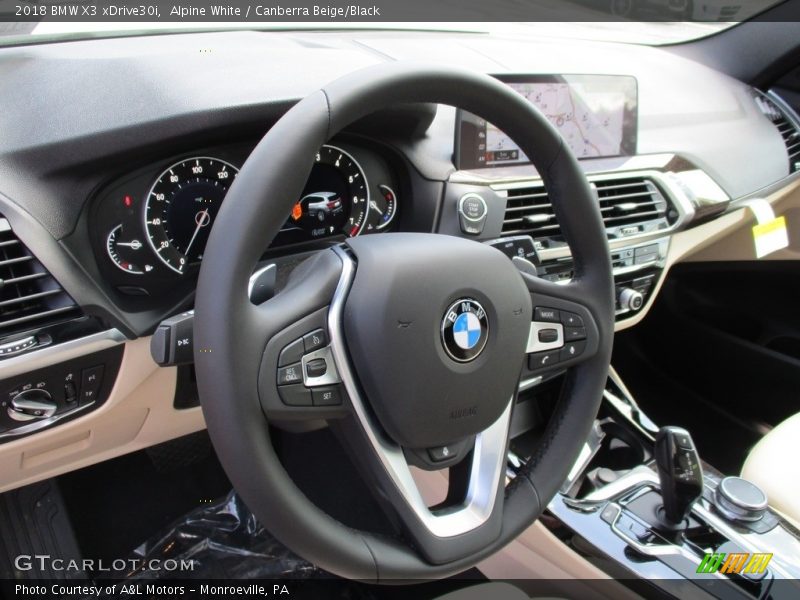 Alpine White / Canberra Beige/Black 2018 BMW X3 xDrive30i