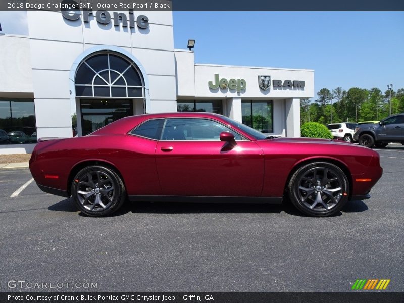Octane Red Pearl / Black 2018 Dodge Challenger SXT